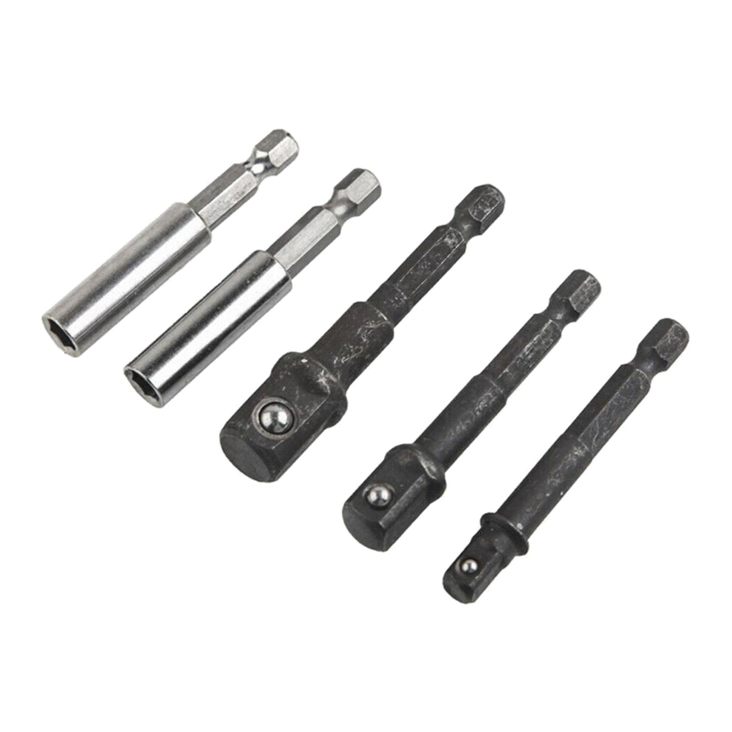 9Pcs Hex Drill Socket Adapter Reducer Extension Kit Hand Tool for Machinist