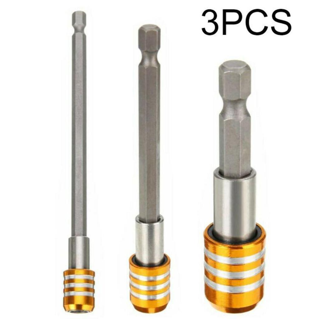 1/4 Hex Shank Quick Release Magnetic Holder Extension 3pcs Yellow"