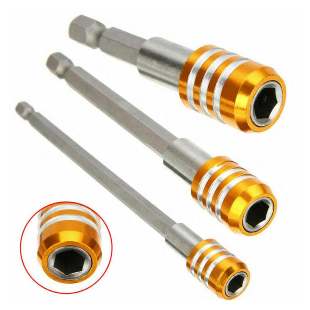 1/4 Hex Shank Quick Release Magnetic Holder Extension 3pcs Yellow"