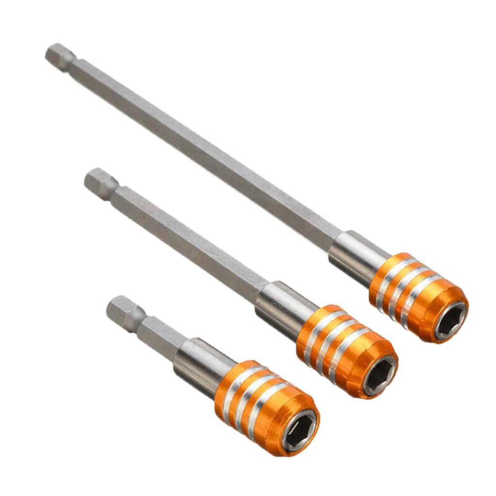 1/4 Hex Shank Quick Release Magnetic Holder Extension 3pcs Yellow"