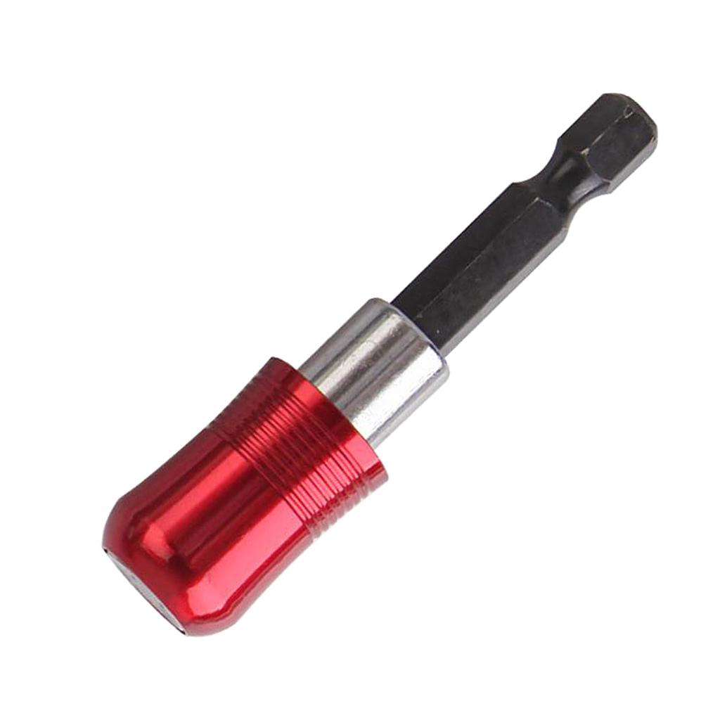 1/4 Hex Shank Quick Release Magnetic Holder Extension 60mm Red"