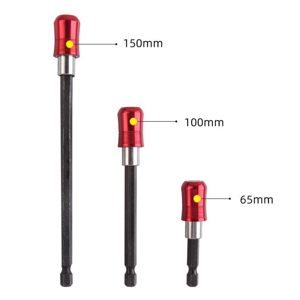 1/4 Hex Shank Quick Release Magnetic Holder Extension 60mm Red"