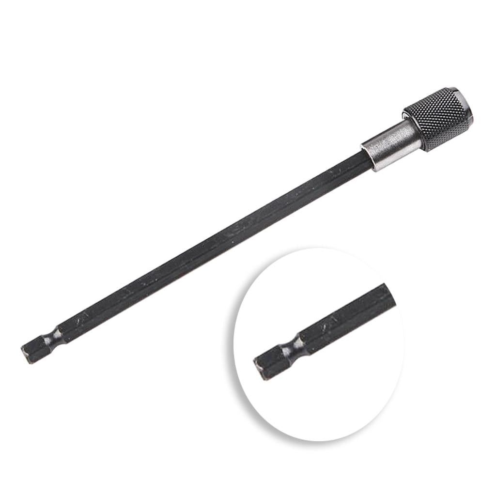 1/4 Hex Shank Quick Release Magnetic Holder Extension 150mm Black"