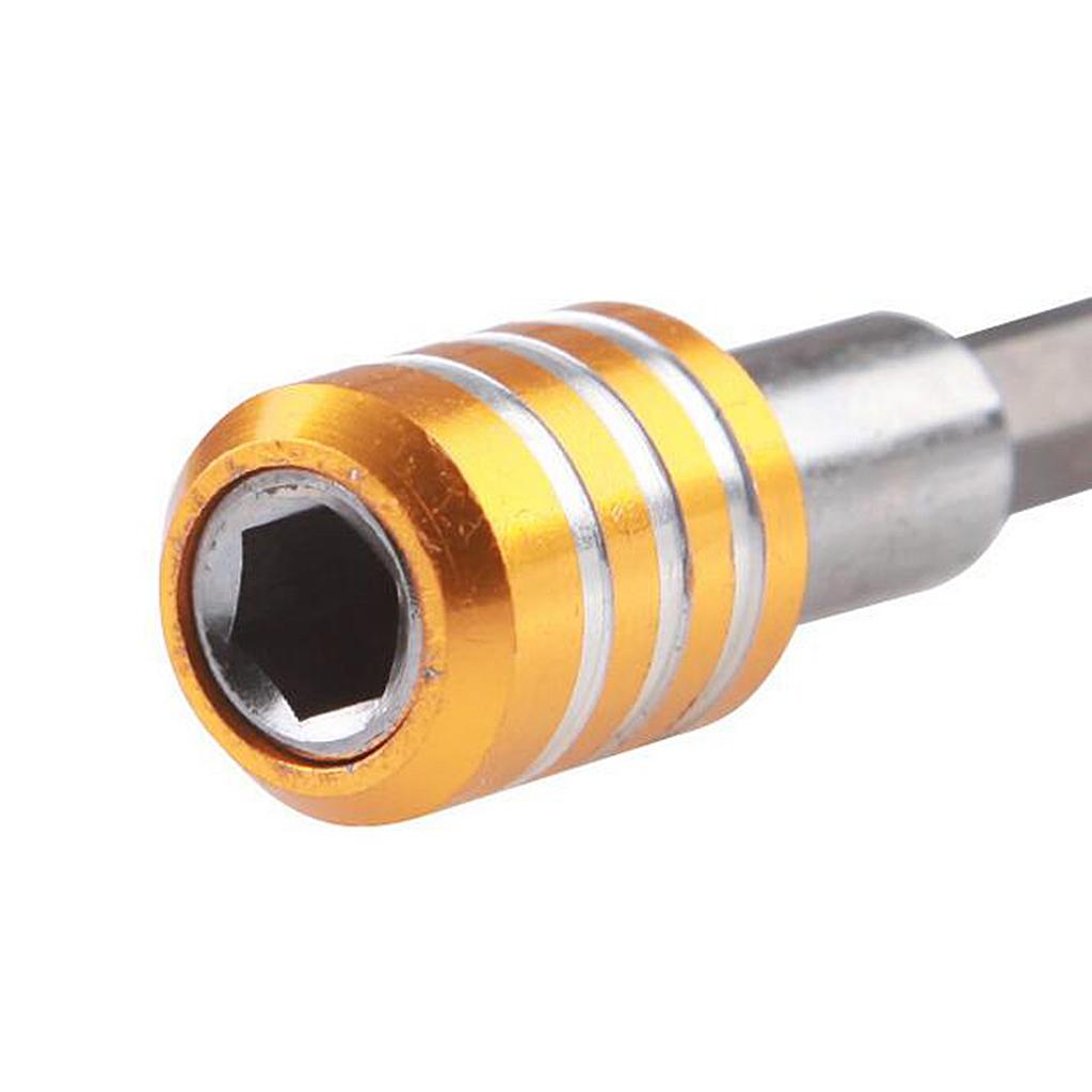 1/4 Hex Shank Quick Release Magnetic Holder Extension 150mm Yellow"