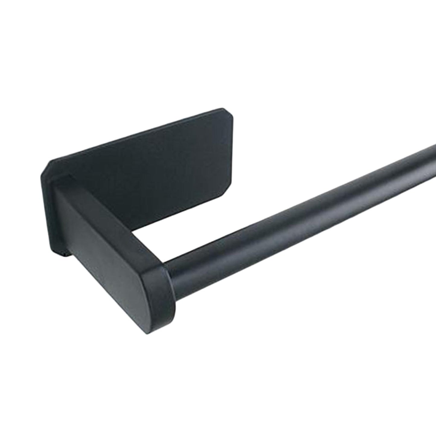 Adhesive Stainless Steel Bathroom Toilet Paper Roll Holder Medium Black