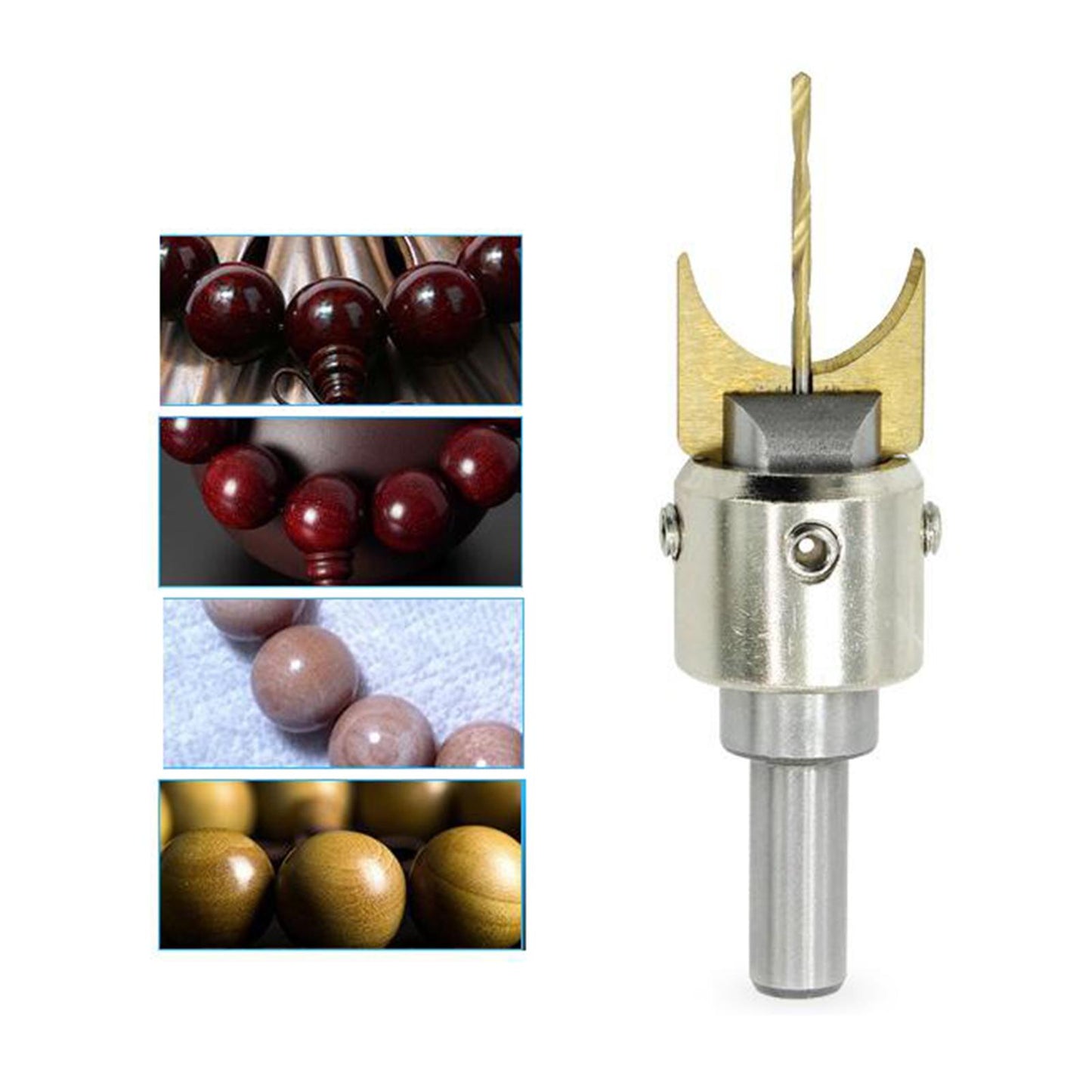 Wood Beads Maker Buddha Beads Drill Bit Milling Cutter Set 6-25 Set