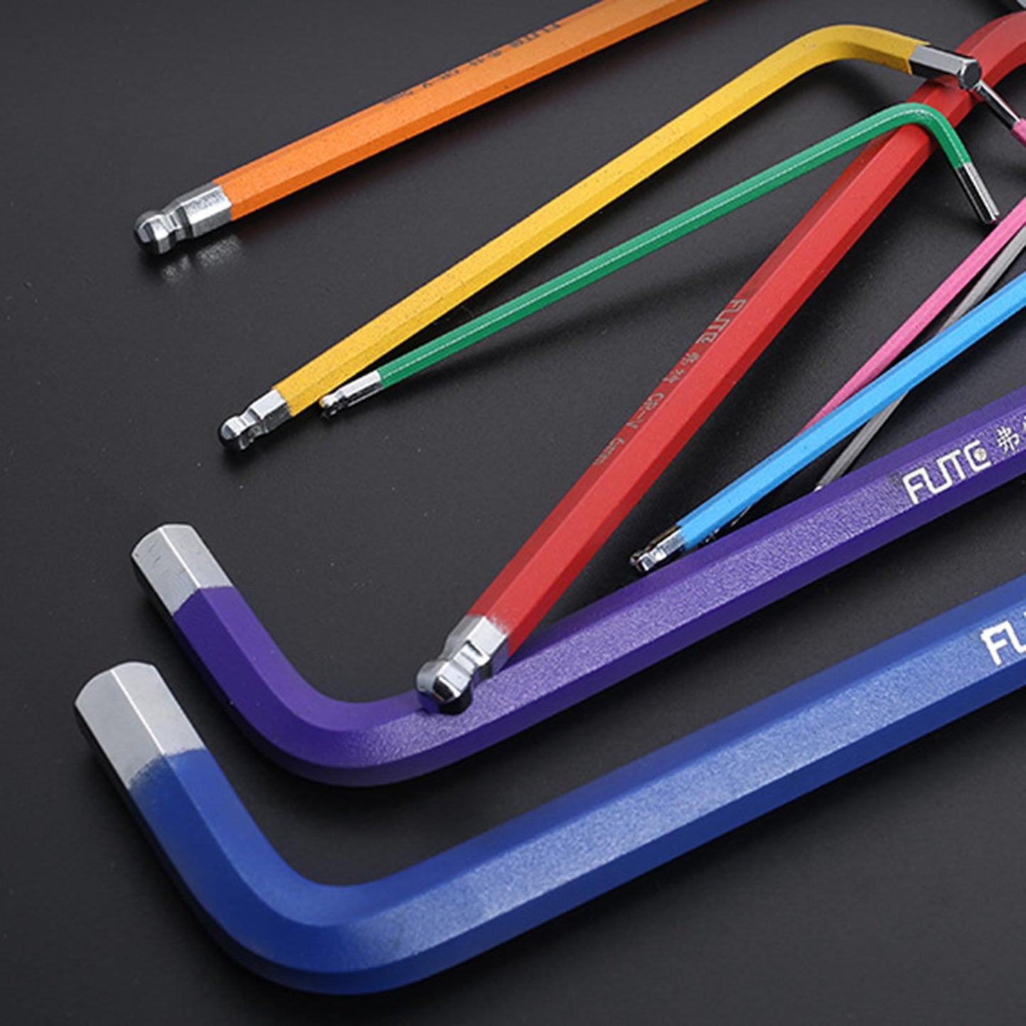 Professional Ball End Hex Key 9 Piece for Cars Bicycles Furniture Repairing ball end extra long