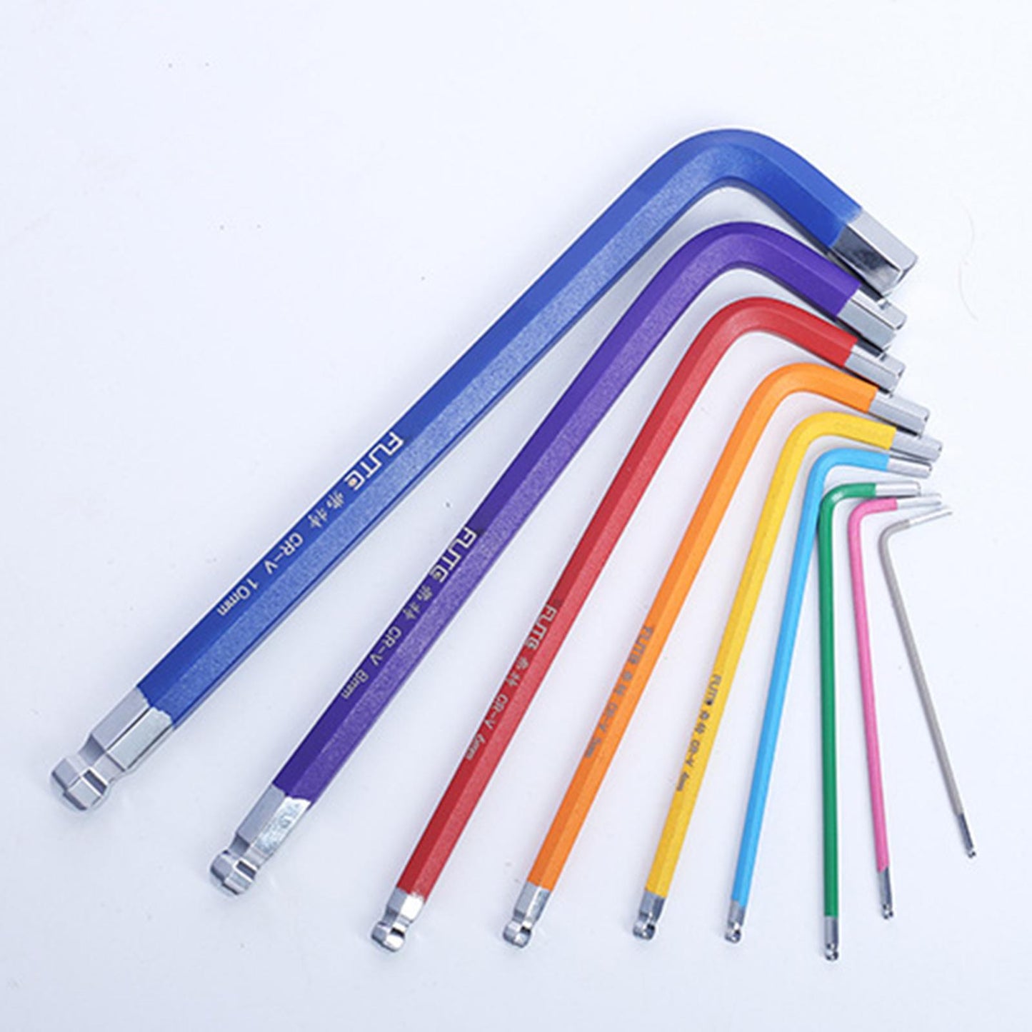 Professional Ball End Hex Key 9 Piece for Cars Bicycles Furniture Repairing ball end extra long