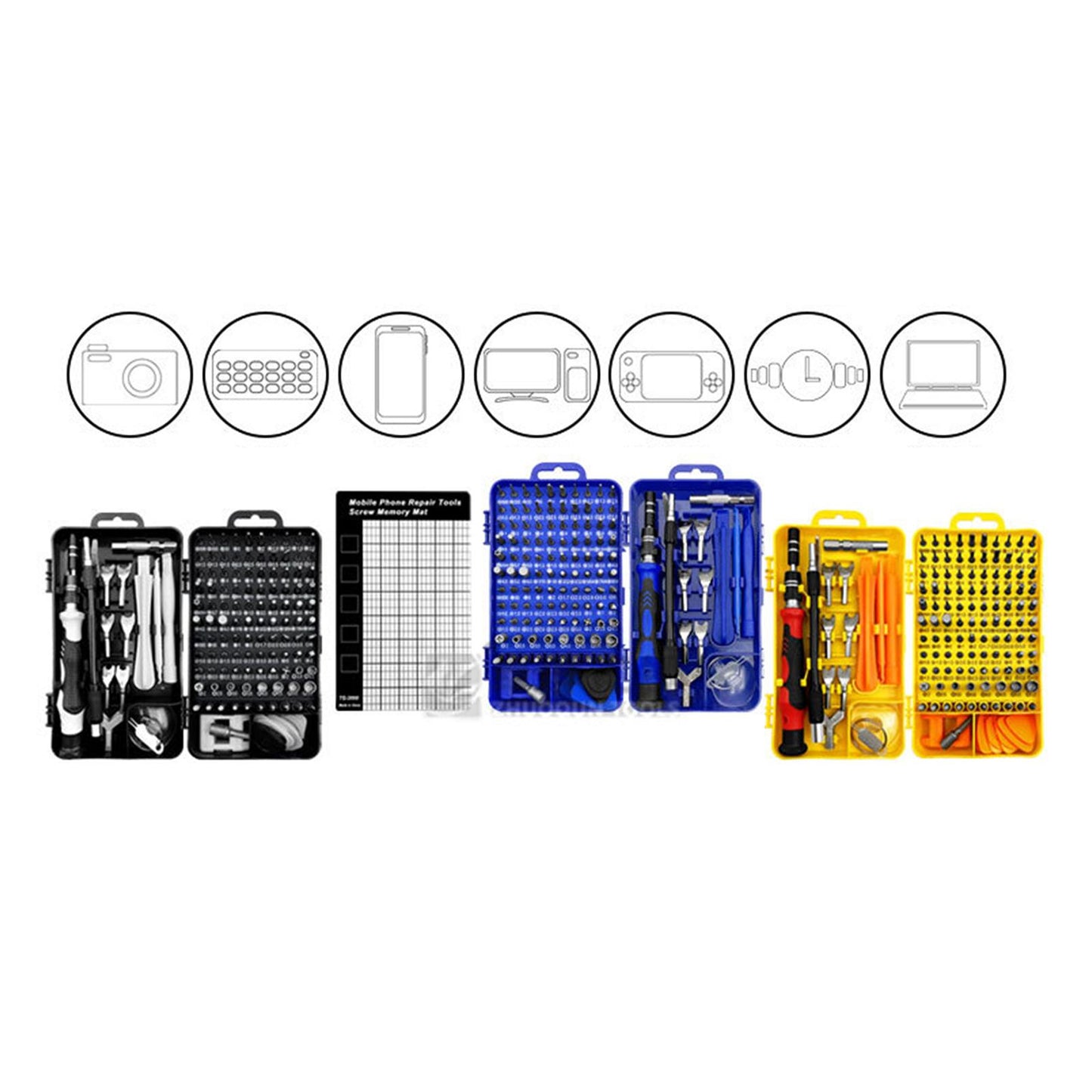 135 in 1 Precision Screwdriver Set Laptop Computer Phone Repair Tool Yellow
