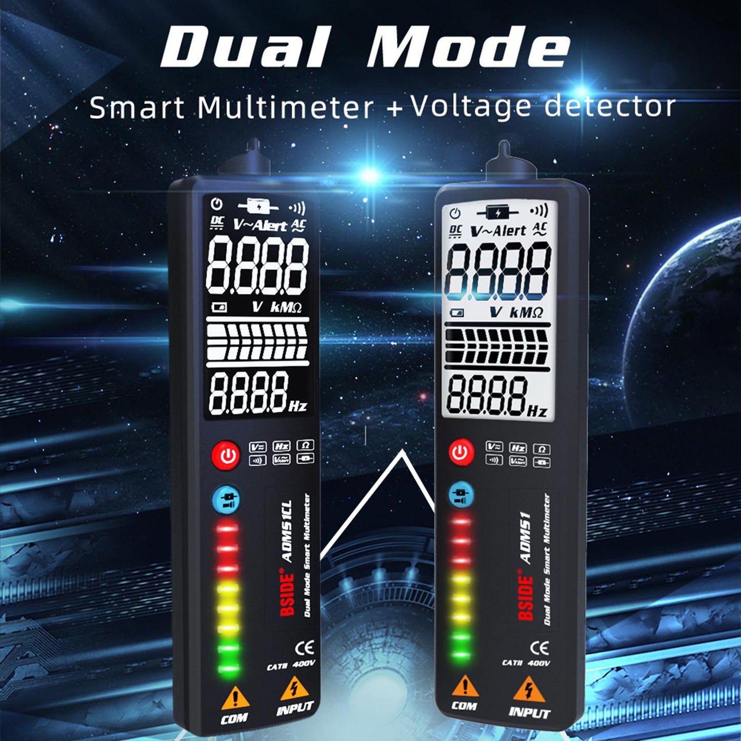 3-Line LCD Digital Multimeter Voltmeter AC DC Voltage Tester Style 1