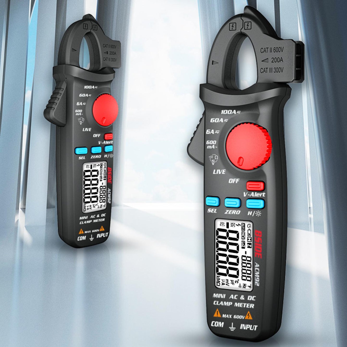Clamp Meter Digital Clamp Meter AC/DC Voltage Current V-Alert Tester