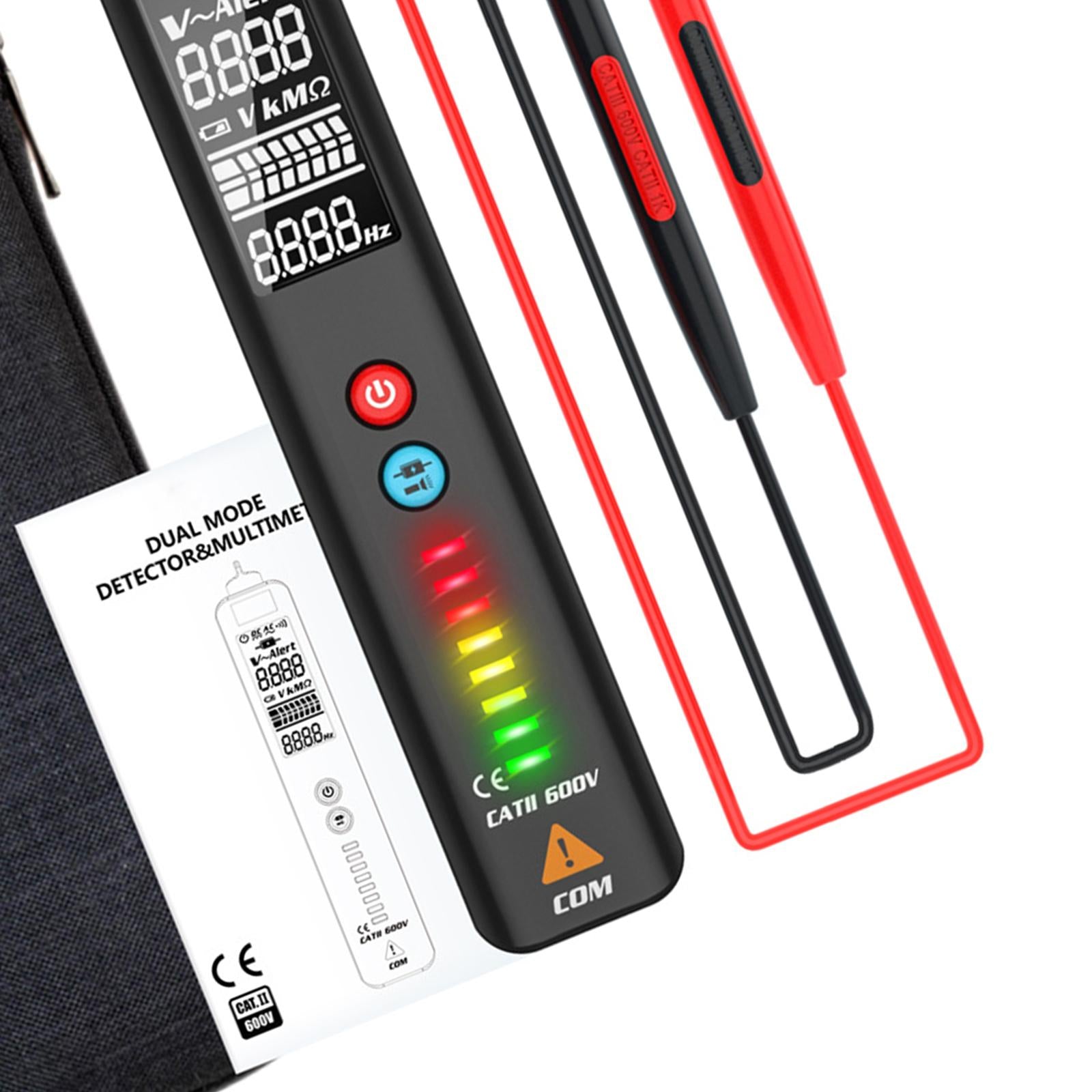 3Line Digital Multimeter Voltmeter AC DC Voltage Tester LED Indicator