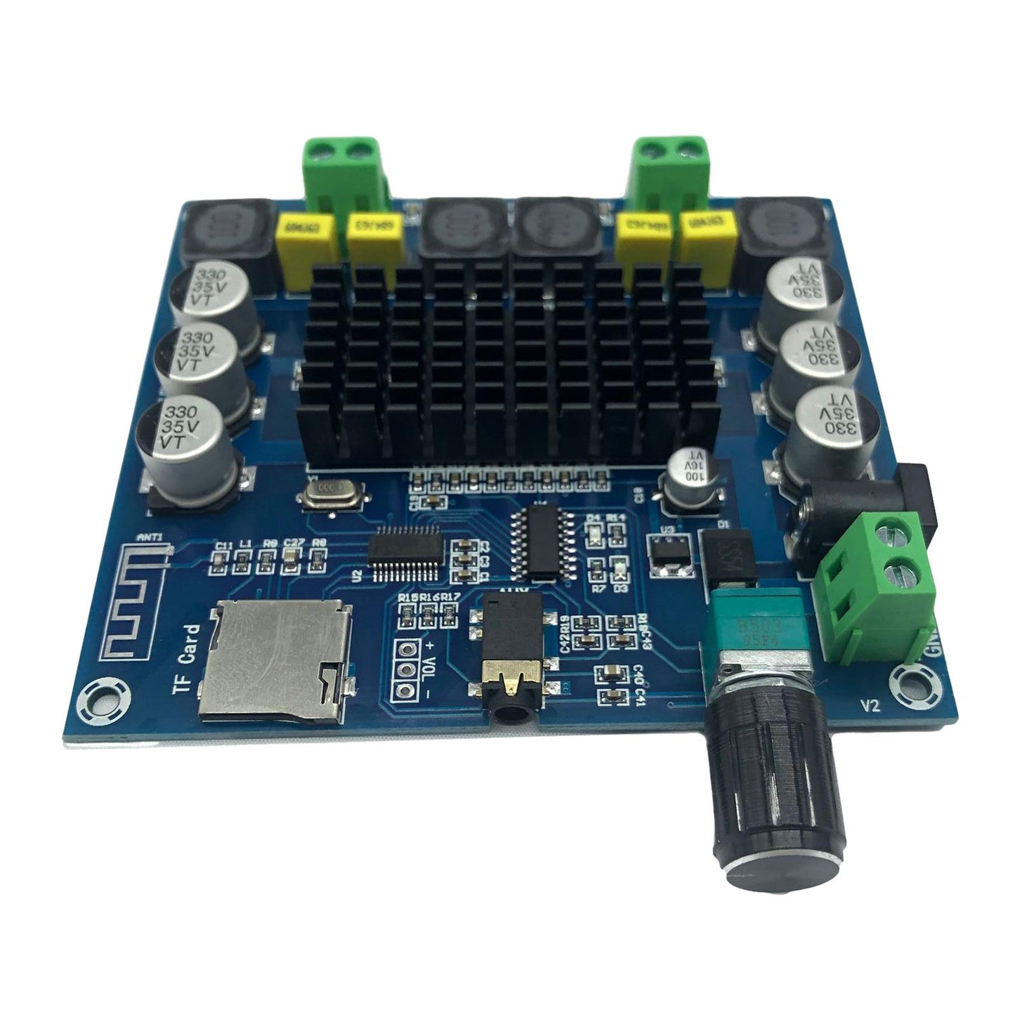 2 x 100W Two Channel Amplifier Board Digital Subwoofer for DIY Store Theater