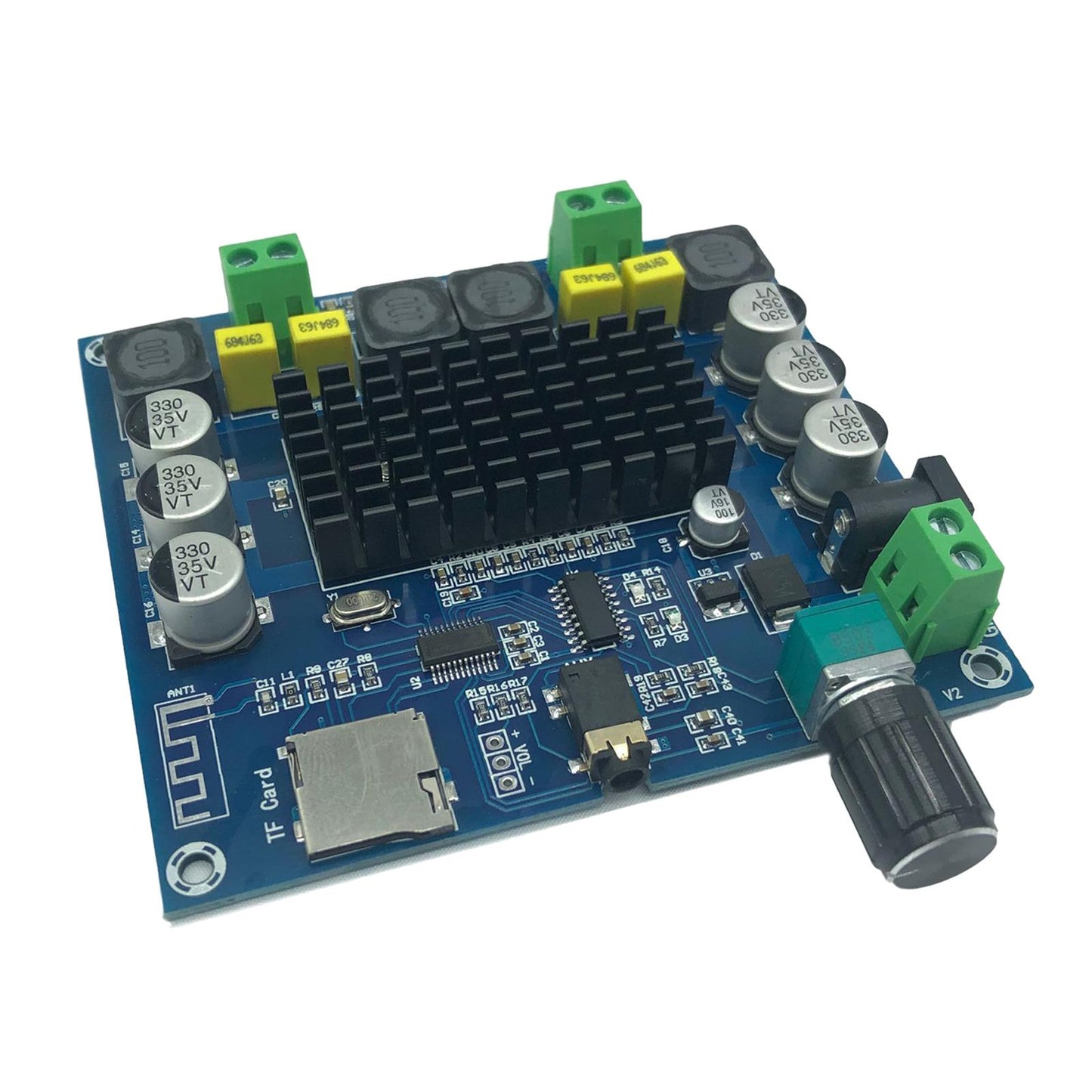 2 x 100W Two Channel Amplifier Board Digital Subwoofer for DIY Store Theater