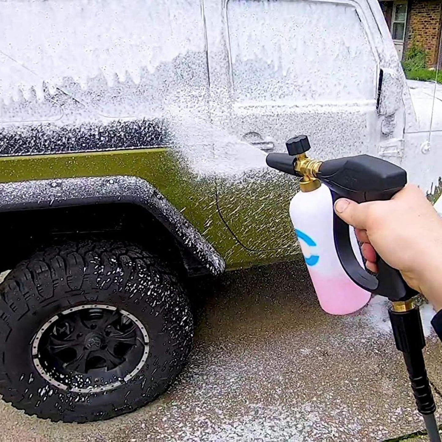 High Pressure Washer Gun Sprayer with Nozzle Tip 5000 PSI for Cleaning Roof without nozzles