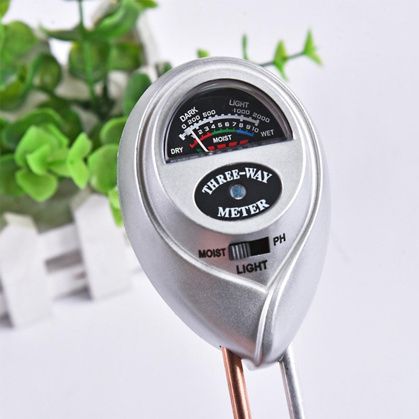 3-in-1 Soil Moisture Light and PH Acidity Tester Plant Tester Indoor Outdoor