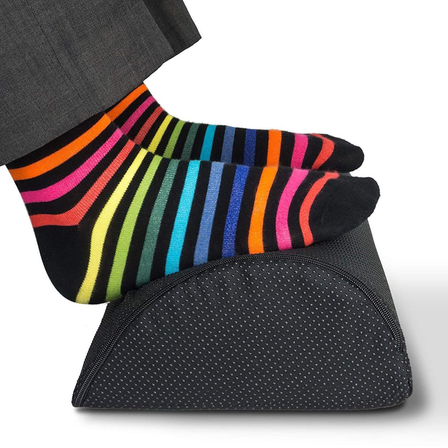 Foot Rest Pillow Cushion Travel Office Home Leg Up Footrest Anti-slip Cloth