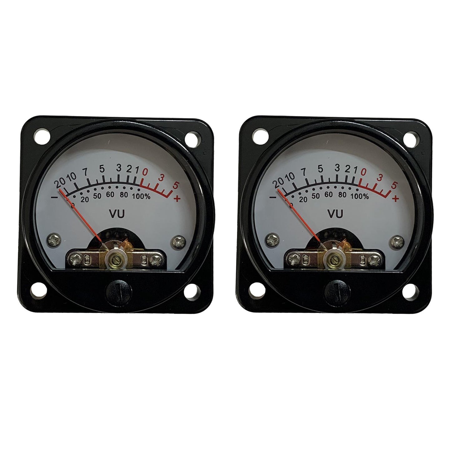 2pcs Analog VU Meter Panel Kit Backlit Audio Level Amp 6V-12V 500uA CQ-45W