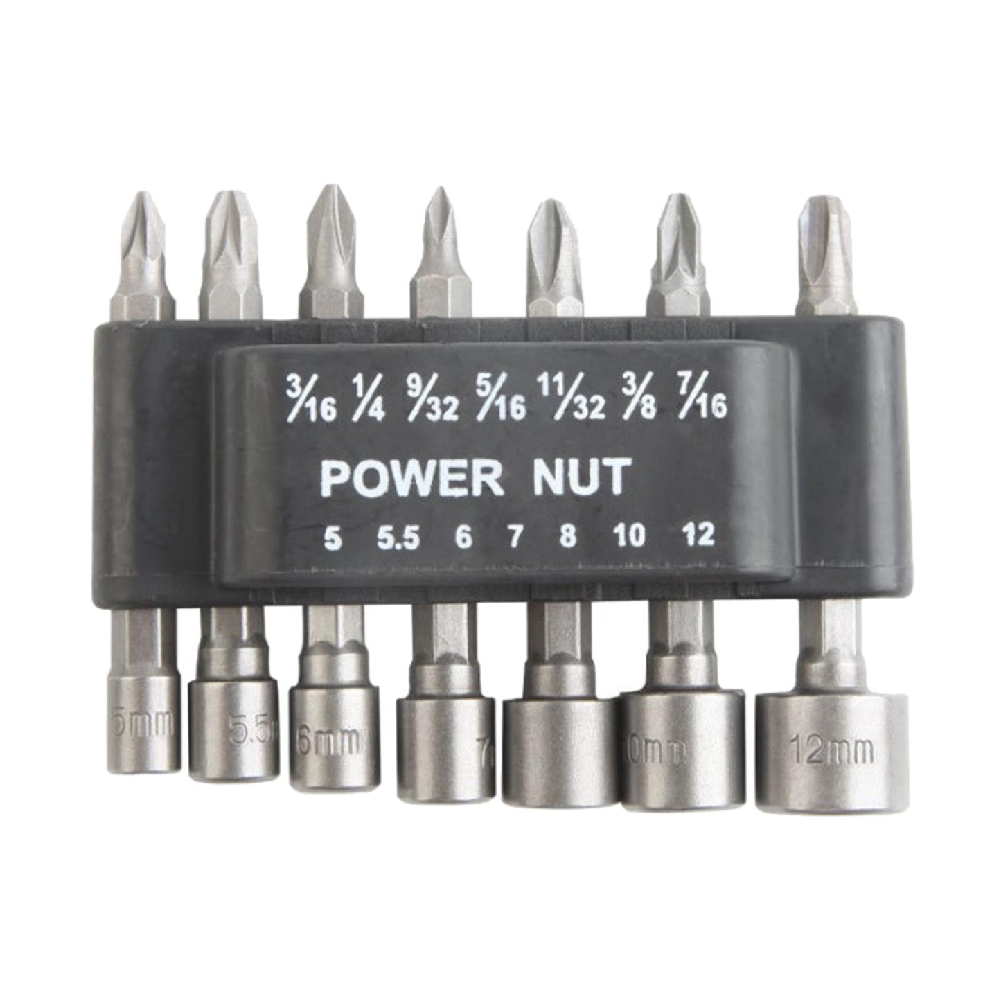 Socket Wrench Set Hexagonal Shank Hex Nut Socket Screwdriver 9x7.5x2cm
