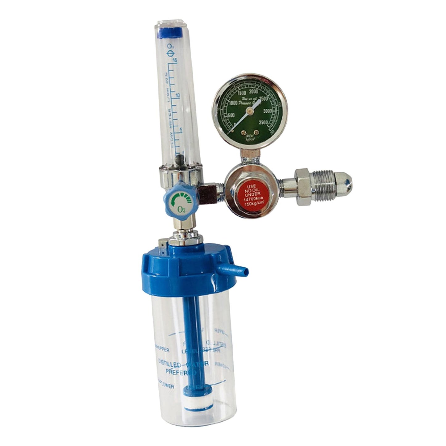 Buoy Type Oxygen Pressure Reducing Regulator Flowmeter Inhalator 0-10L/min