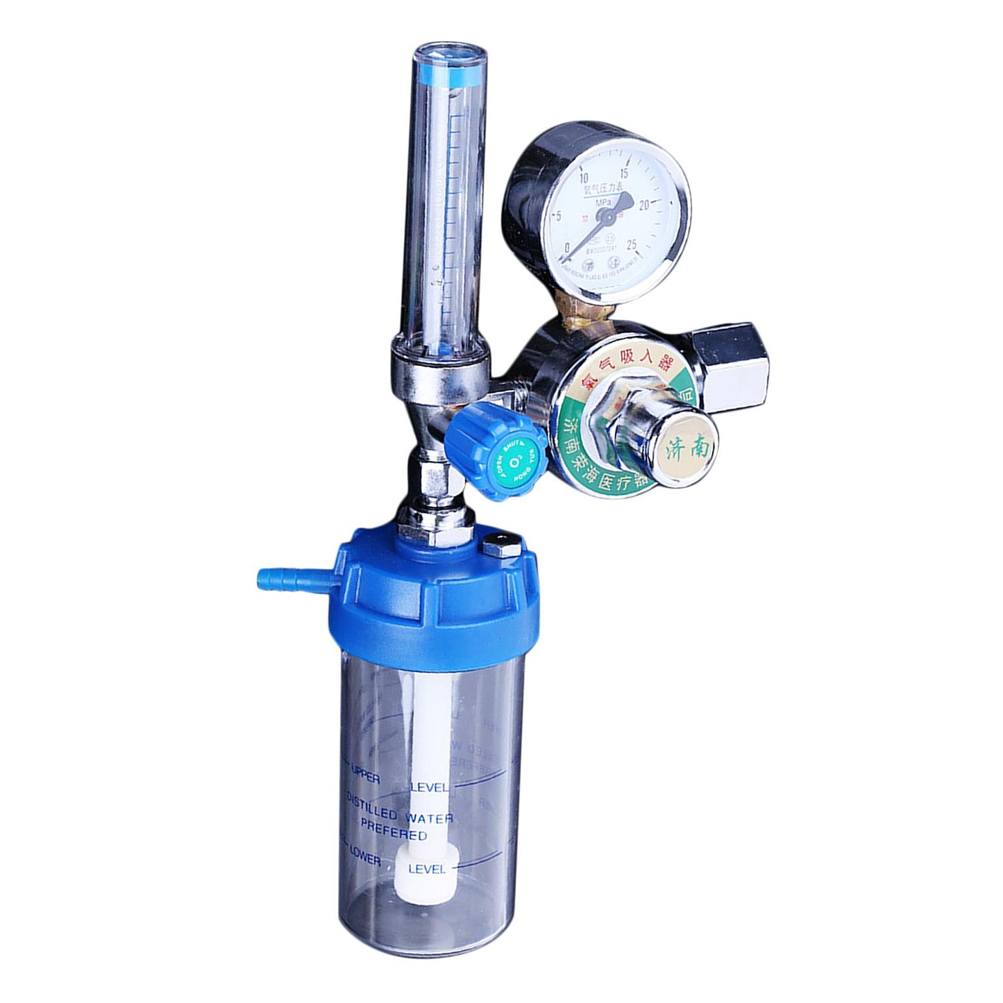 O2 Oxygen Regulator Gas Flowmeter Gauge Flow Meter with Hose for Healthcare