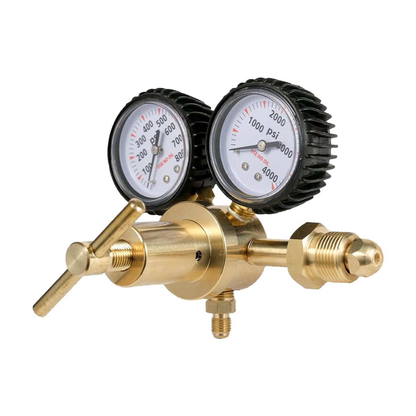 Nitrogen Gas Regulator 0-800 PSI Delivery Pressure Gauge Inlet Connection