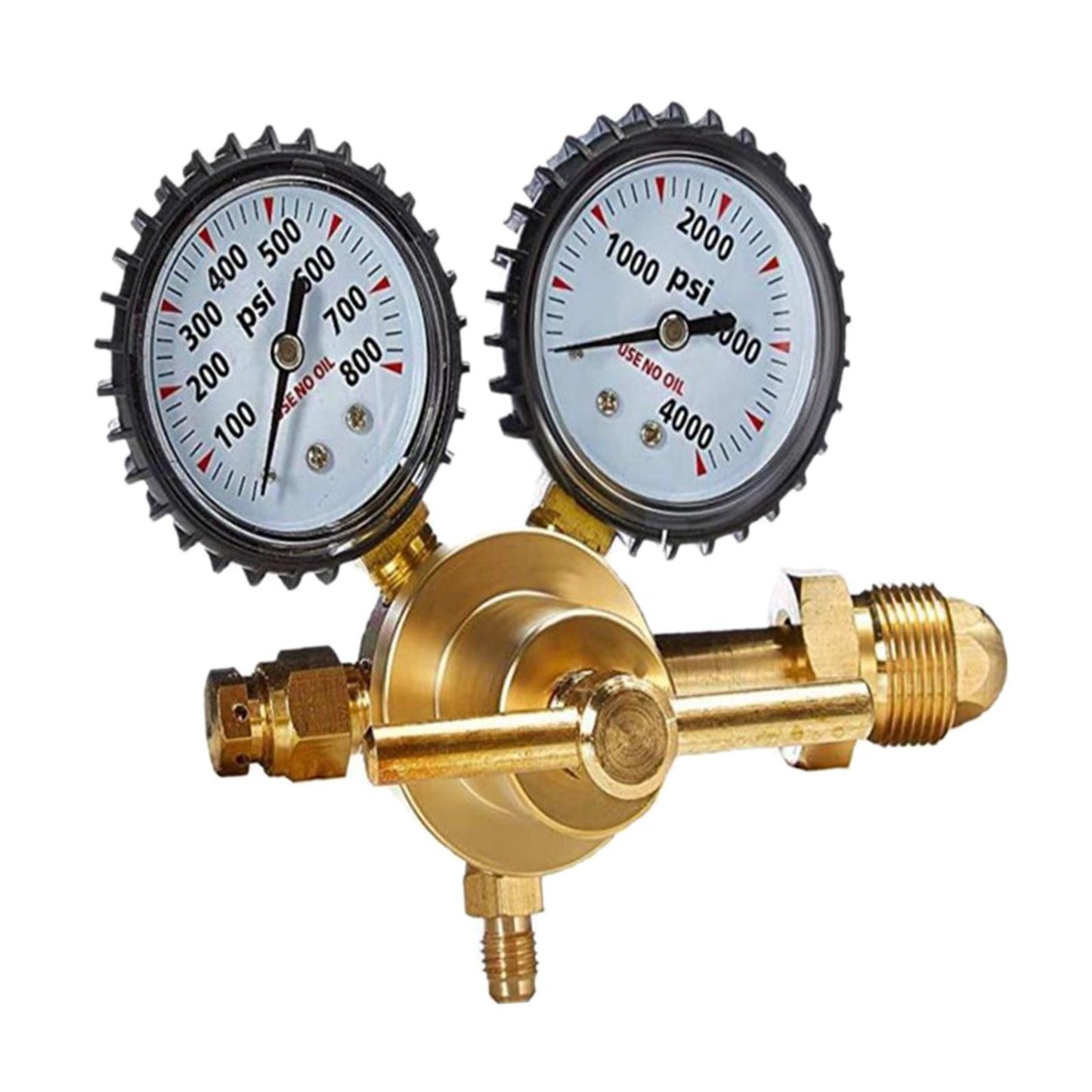 Nitrogen Gas Regulator 0-800 PSI Delivery Pressure Gauge Inlet Connection