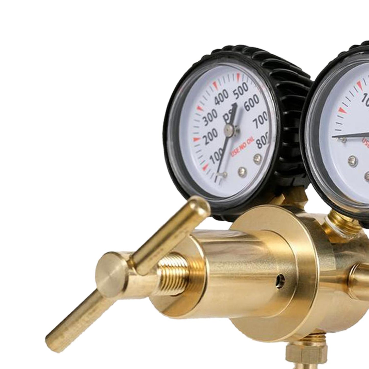 Nitrogen Gas Regulator 0-800 PSI Delivery Pressure Gauge Inlet Connection