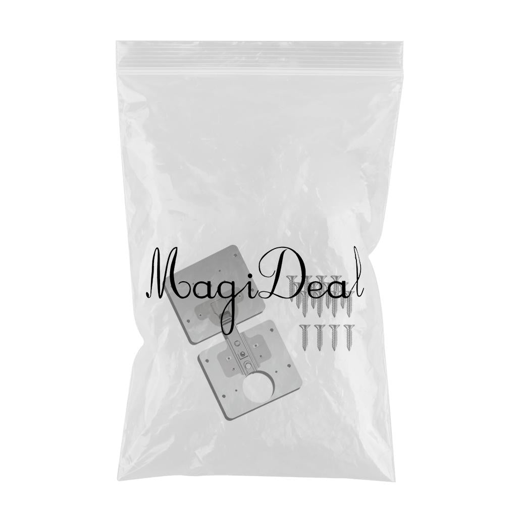 Cabinet Hinge Repair Plate Fixing Kit for Wood Furniture Window Option 2