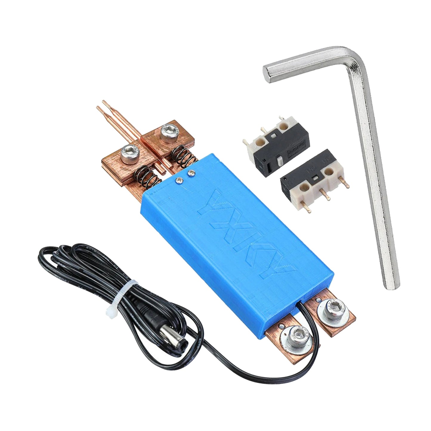 Integrated Type Spot Welding Pen Welder Portable DIY for 18650 Battery blue