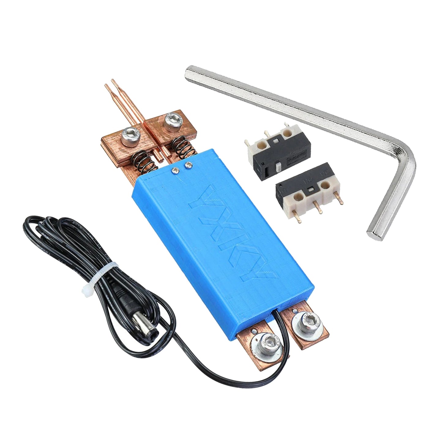 Integrated Type Spot Welding Pen Welder Portable DIY for 18650 Battery blue