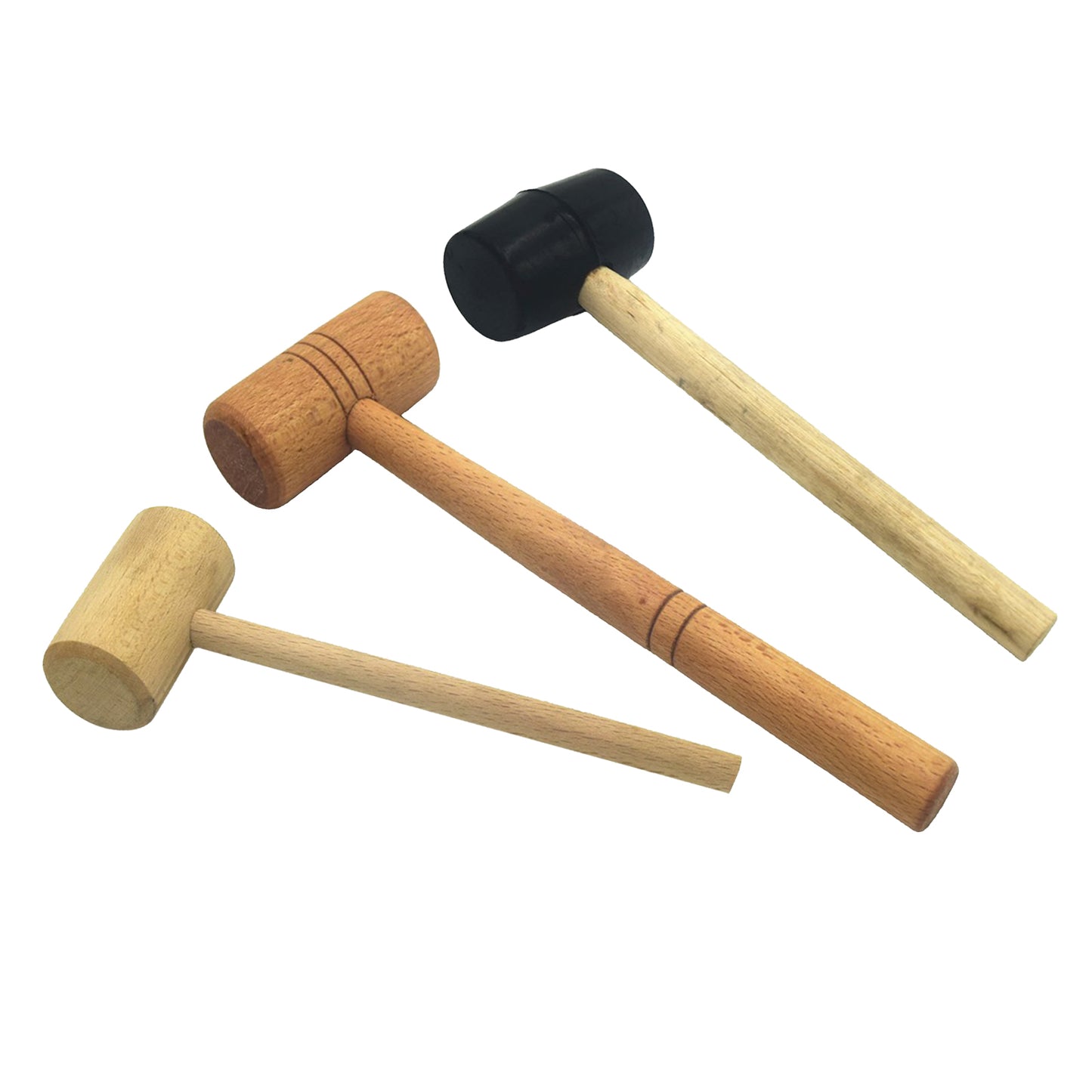 Unfinished Multifunctional Beech Wood Mallet Carving Wooden Rubber L