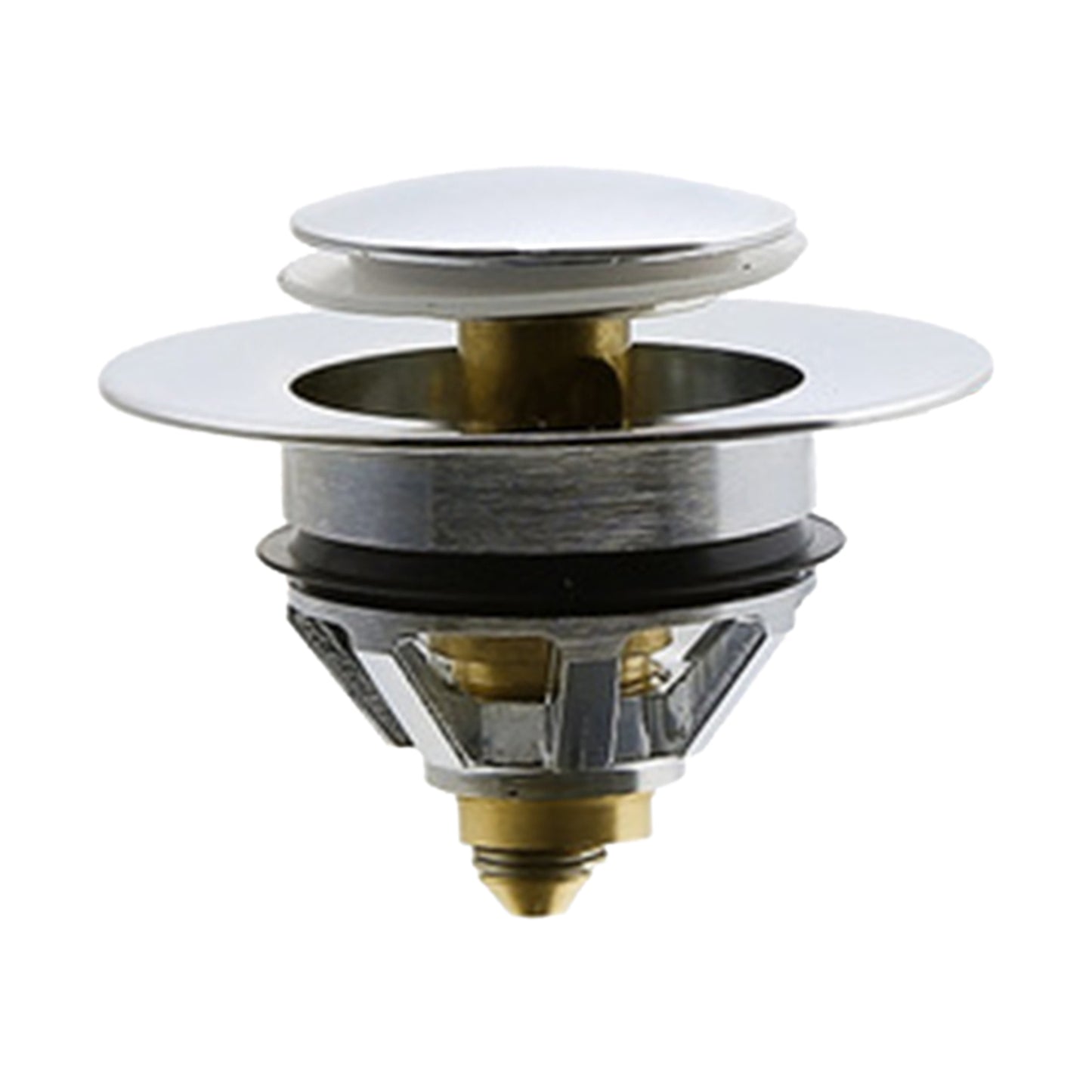 Universal Wash Basin Bounce Drain Filter Vanity Sink Bathtub Plug Bathroom 37 to 40mm Silver