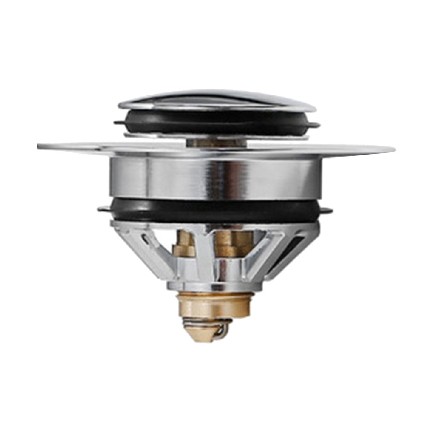 Universal Wash Basin Bounce Drain Filter Vanity Sink Bathtub Plug Bathroom 42 to 45mm Silver 3