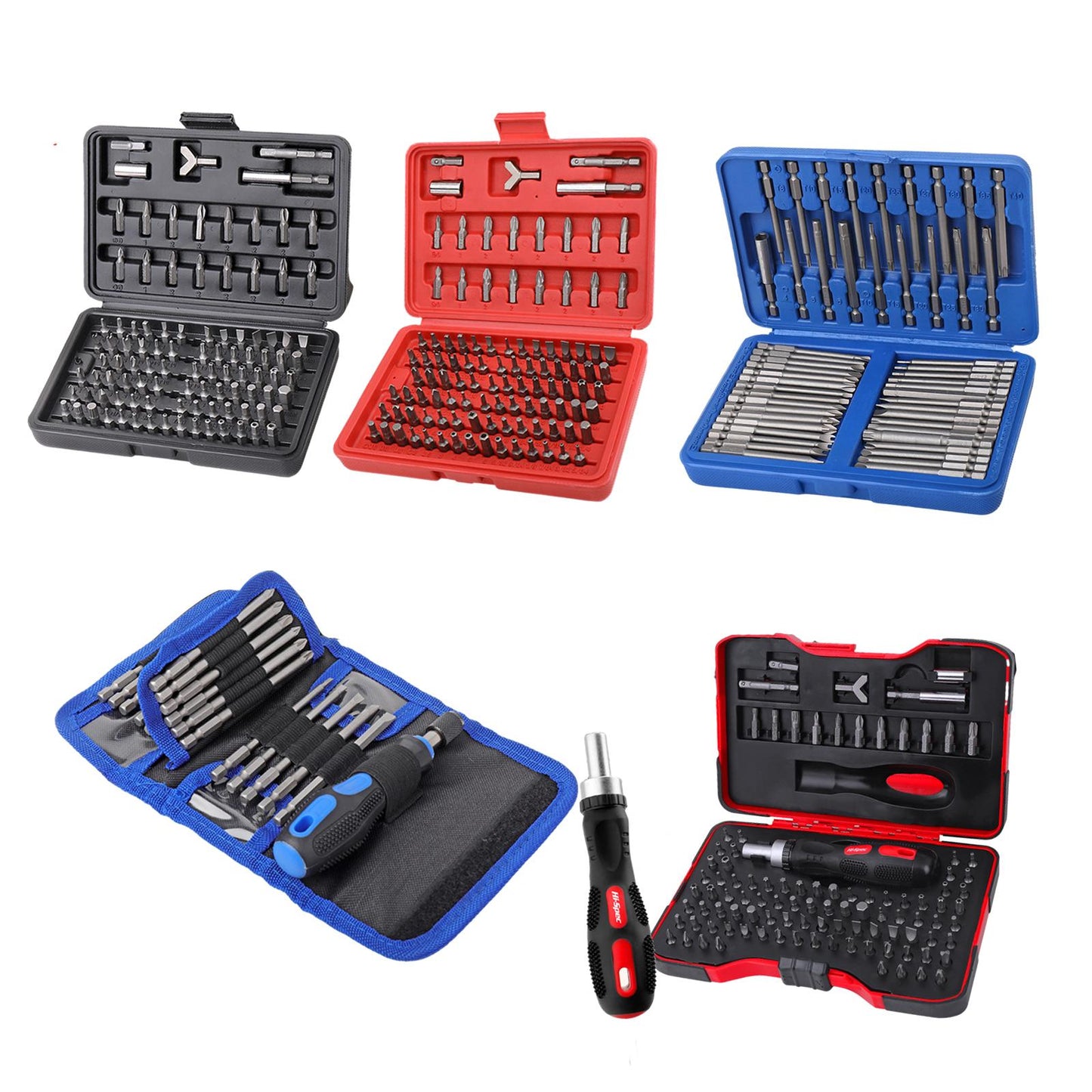 Magnetic Screwdriver Bit Kit Security Bit 1/4 Pro Ended Tools Box Bit Holder 100pcs