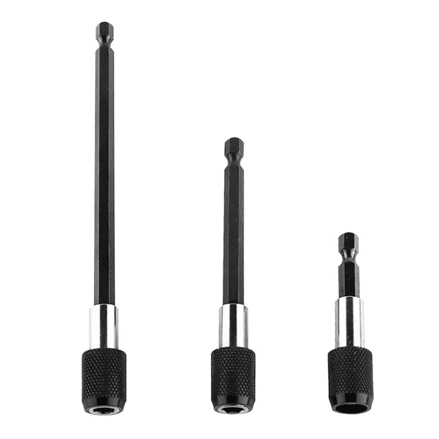 3pcs/set Magnetic Screwdriver Bit Holder 2.5 4" 6" Quick Change Drill Bit"