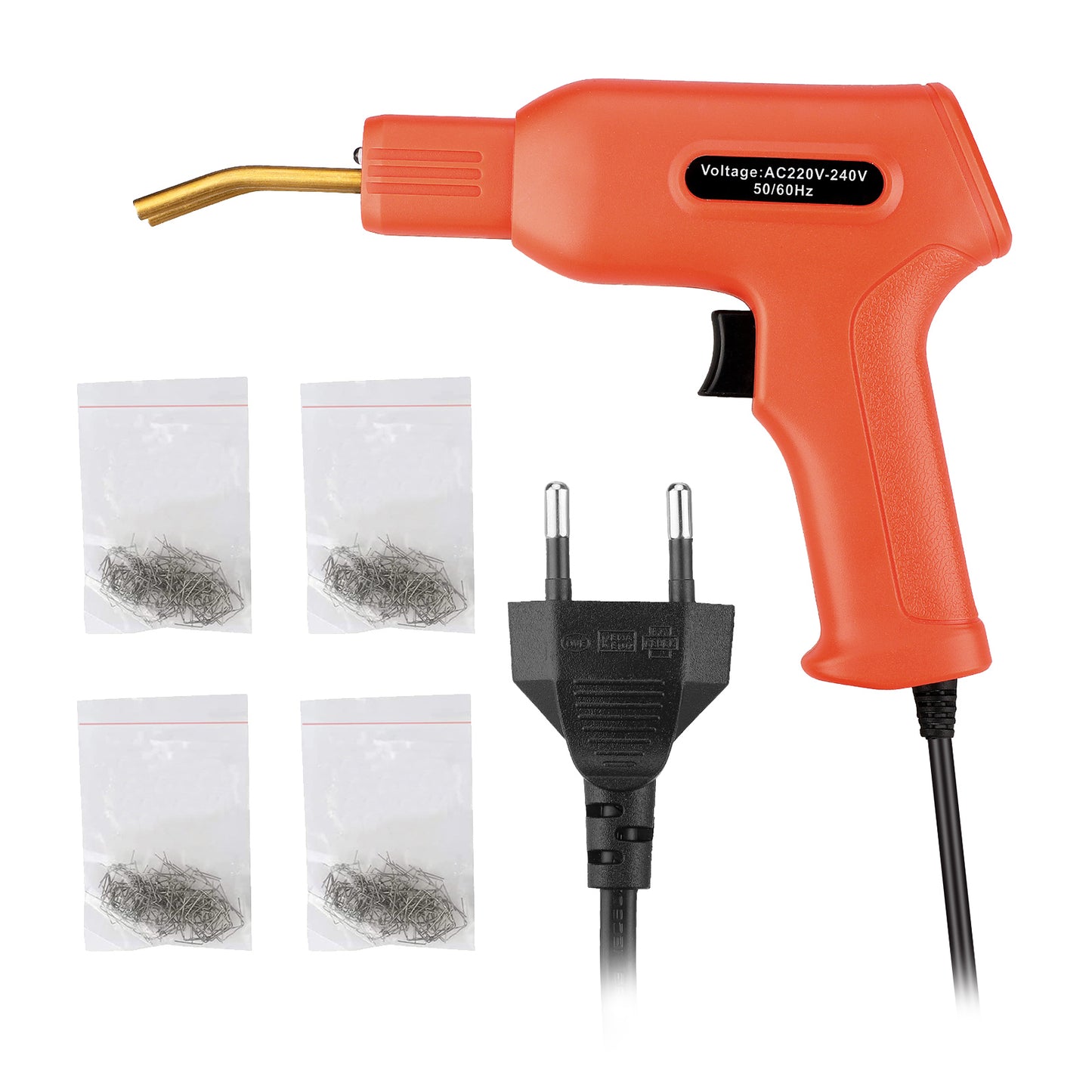 50W Handy Repair Plastic Welder Repairing Welder Gun Wave Flat Staple Kit