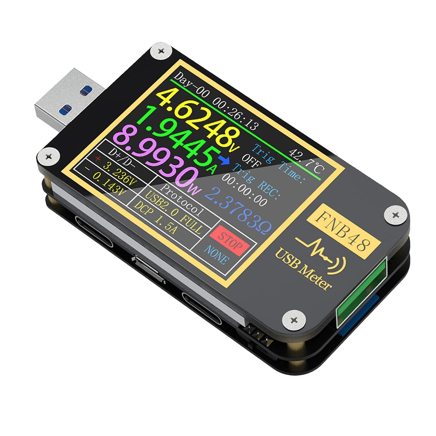 USB Multimeter USB Power Meter Fast Charge Tester Protocol Capacity Test with bluetooth