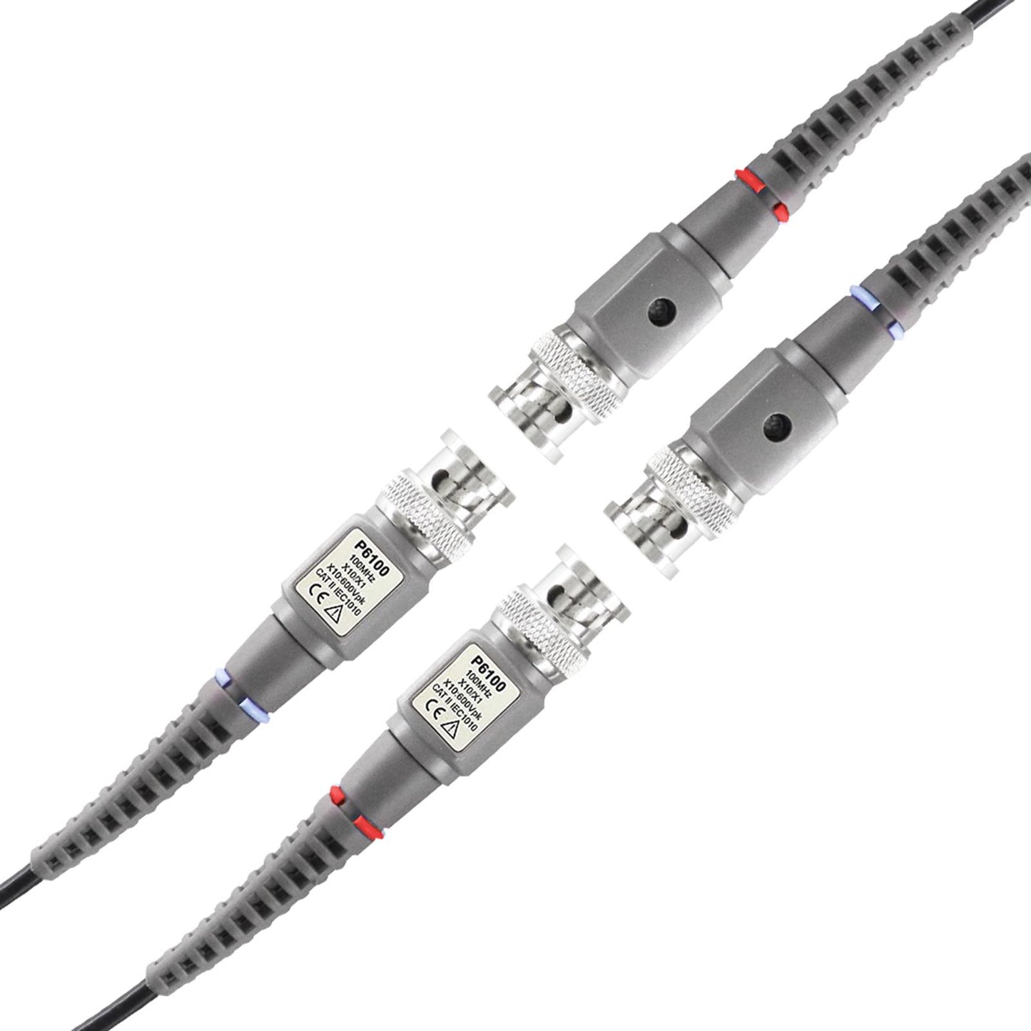P6100 BNC Oscilloscope Probe Kit 100MHz Handheld Oscilloscope Probe 2pcs