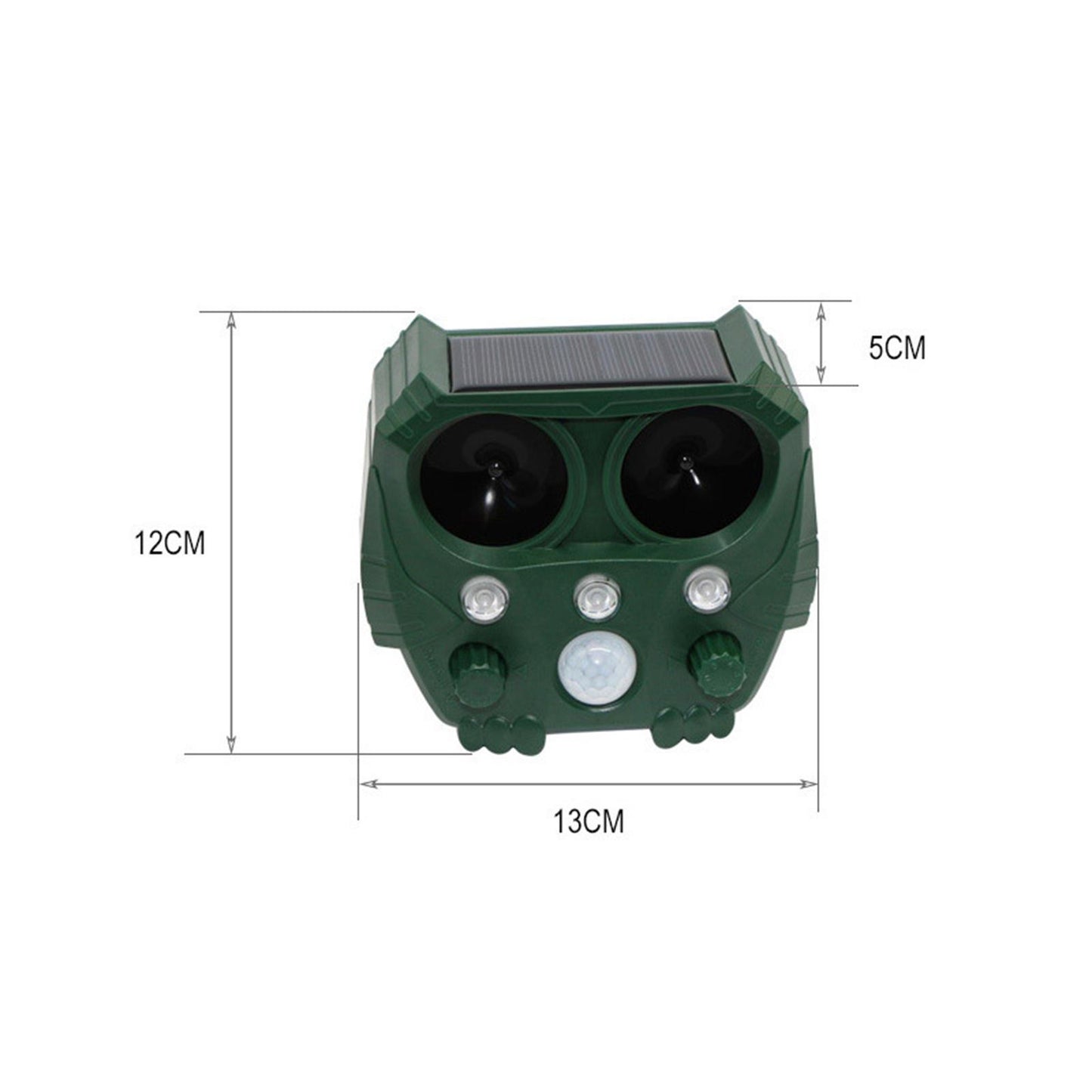 Outdoor Solar Ultrasonic Animal Repeller Farm Rabbit Mice Detector Repellent