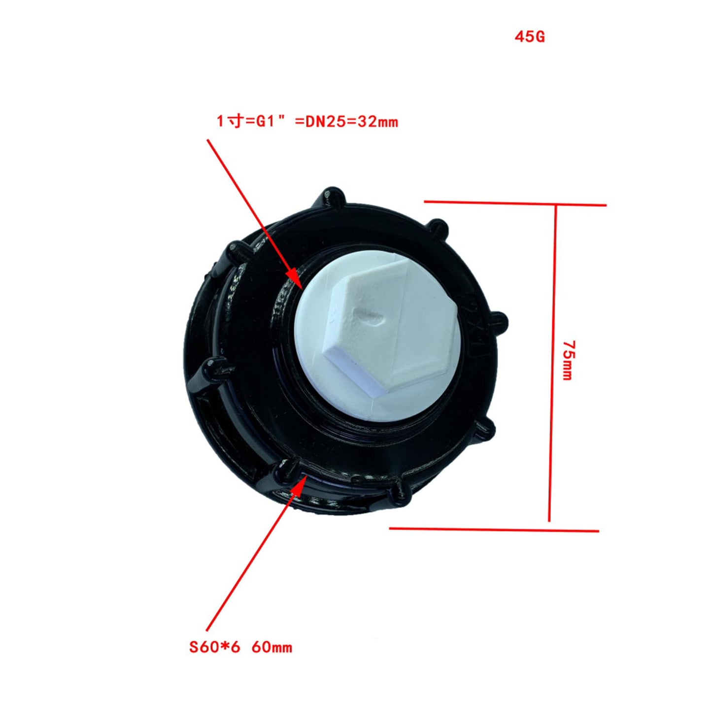 IBC Tank Adapter Water Hose Male Adapter Water Tank Fittings Joint DN25