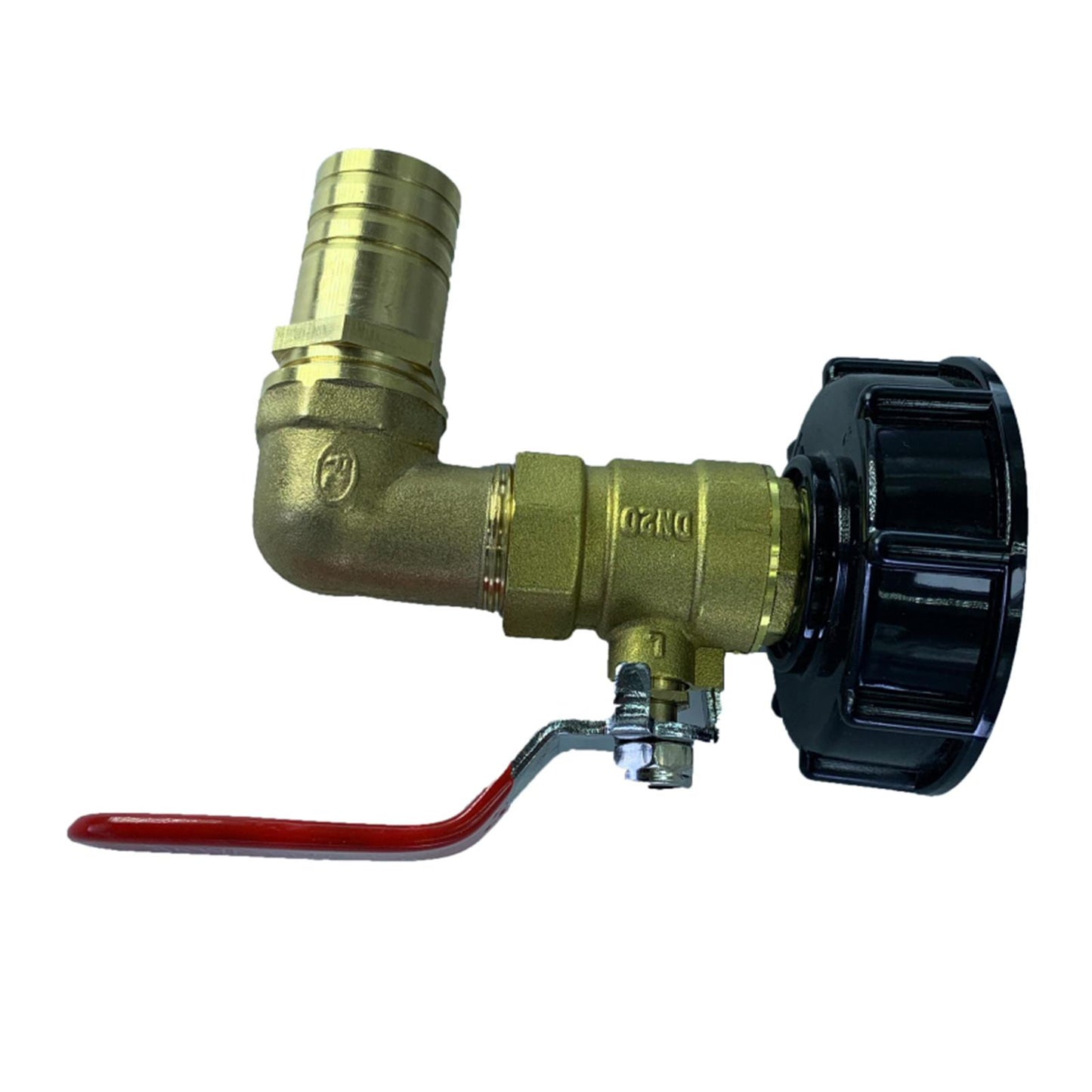 Durable IBC Tote Adapter Garden Tap Ball Valve Joint Faucet Accessories 25mm 90 Degree