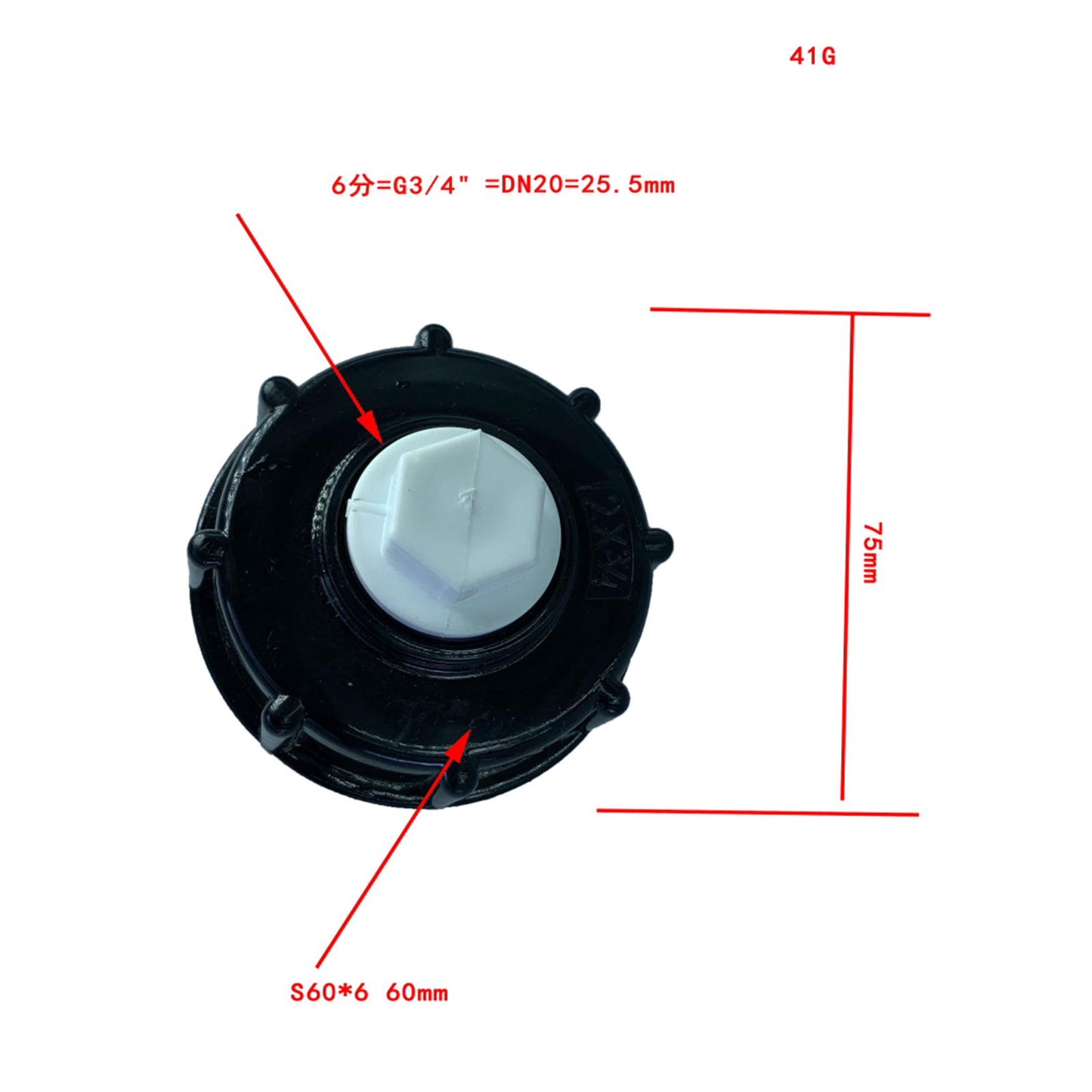 IBC Tank Adapter Water Hose Male Adapter Water Tank Fittings Joint DN20