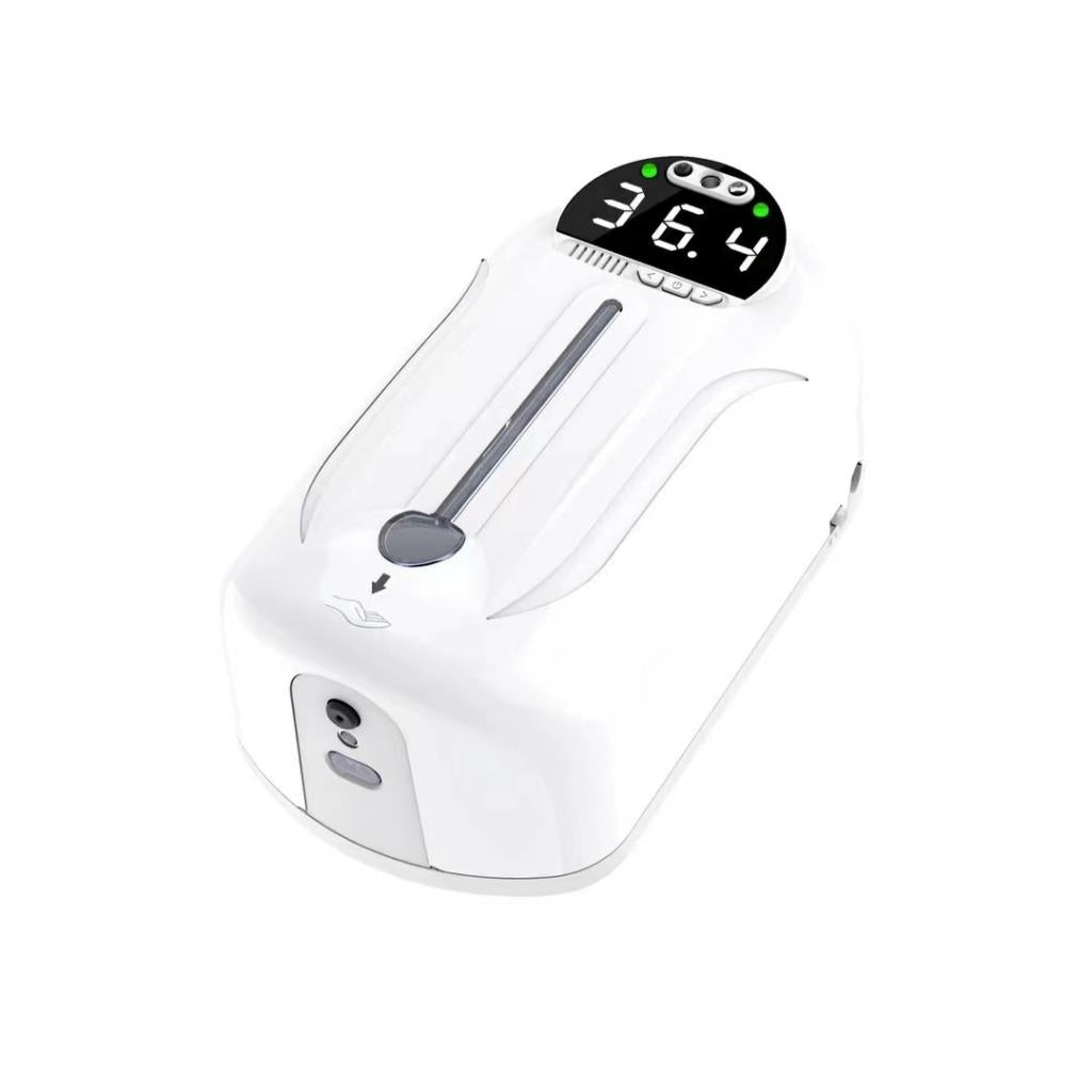 Wall Mounted Non-Contact Digital Thermometer 2-in-1 1250mL Soap Dispenser