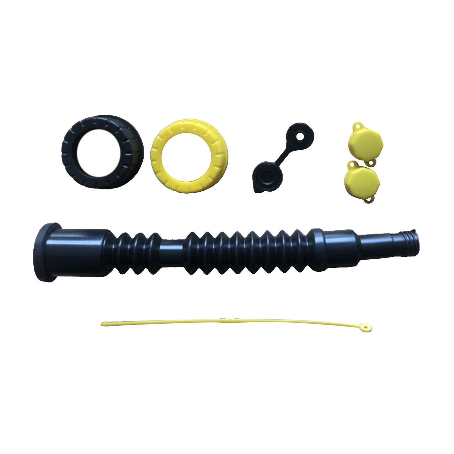 Gas Can Replacement Spout Kit Flexible Pour Nozzle with Gasket Stripe Cover