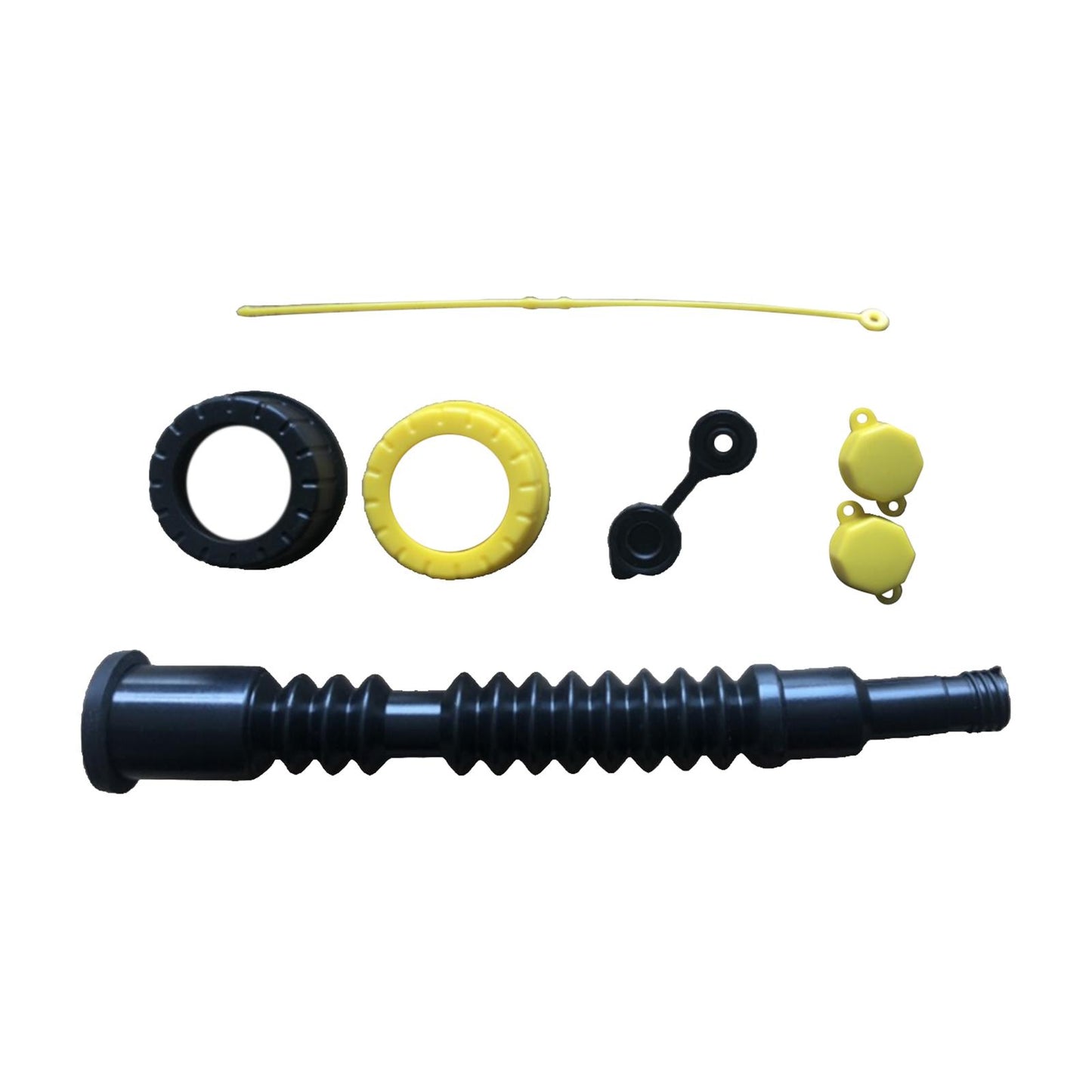 Gas Can Replacement Spout Kit Flexible Pour Nozzle with Gasket Stripe Cover