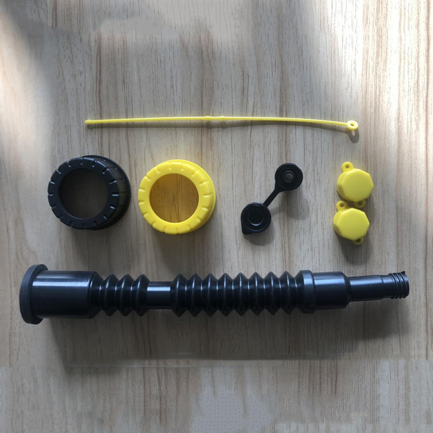 Gas Can Replacement Spout Kit Flexible Pour Nozzle with Gasket Stripe Cover
