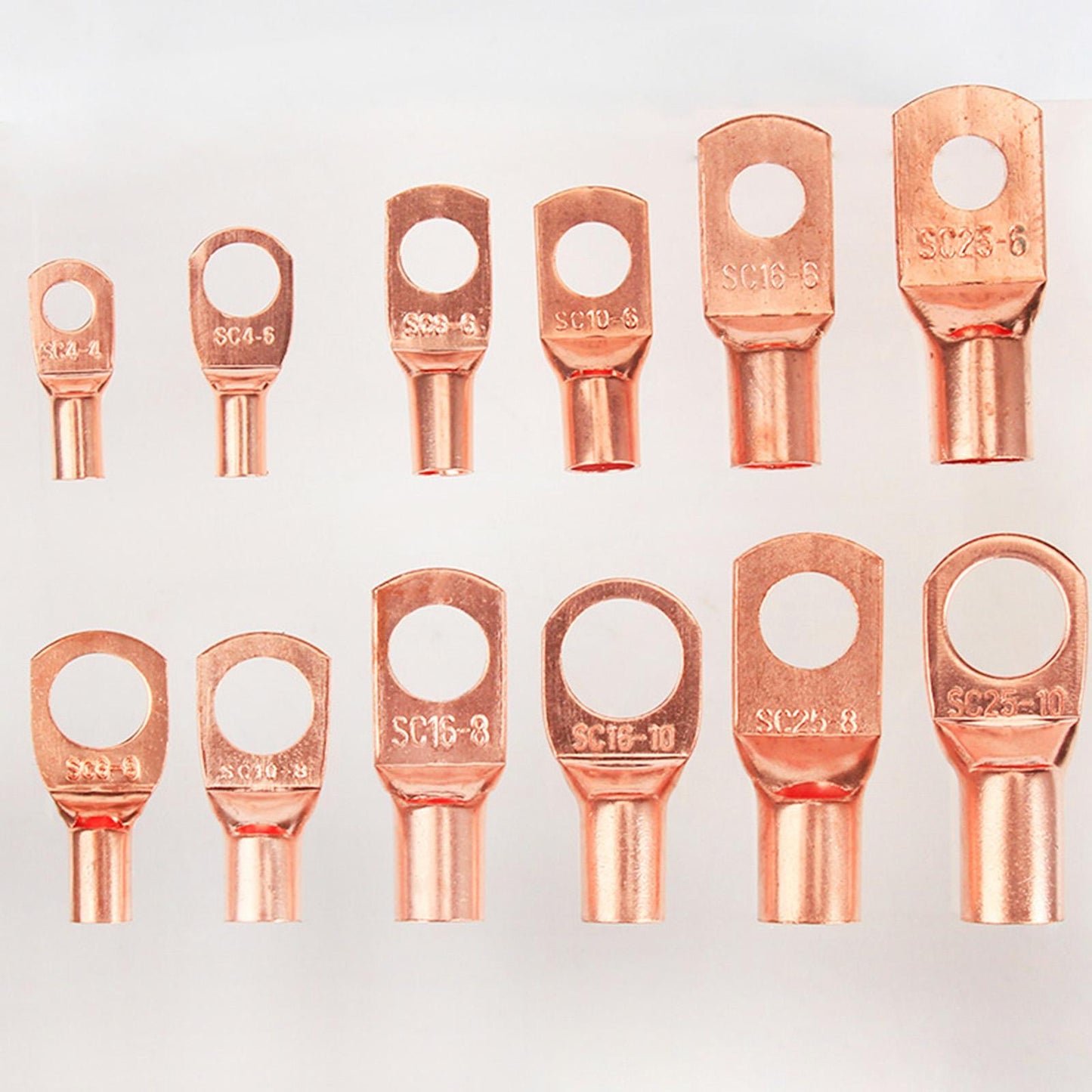170x Battery Cable Ends Battery Wire Lugs Terminal Connectors AWG8 AWG10