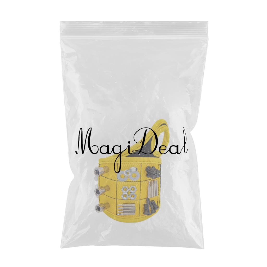 Magnetic Wristband Strong Magnets For Holding Screw Nail Bit DIY Yellow