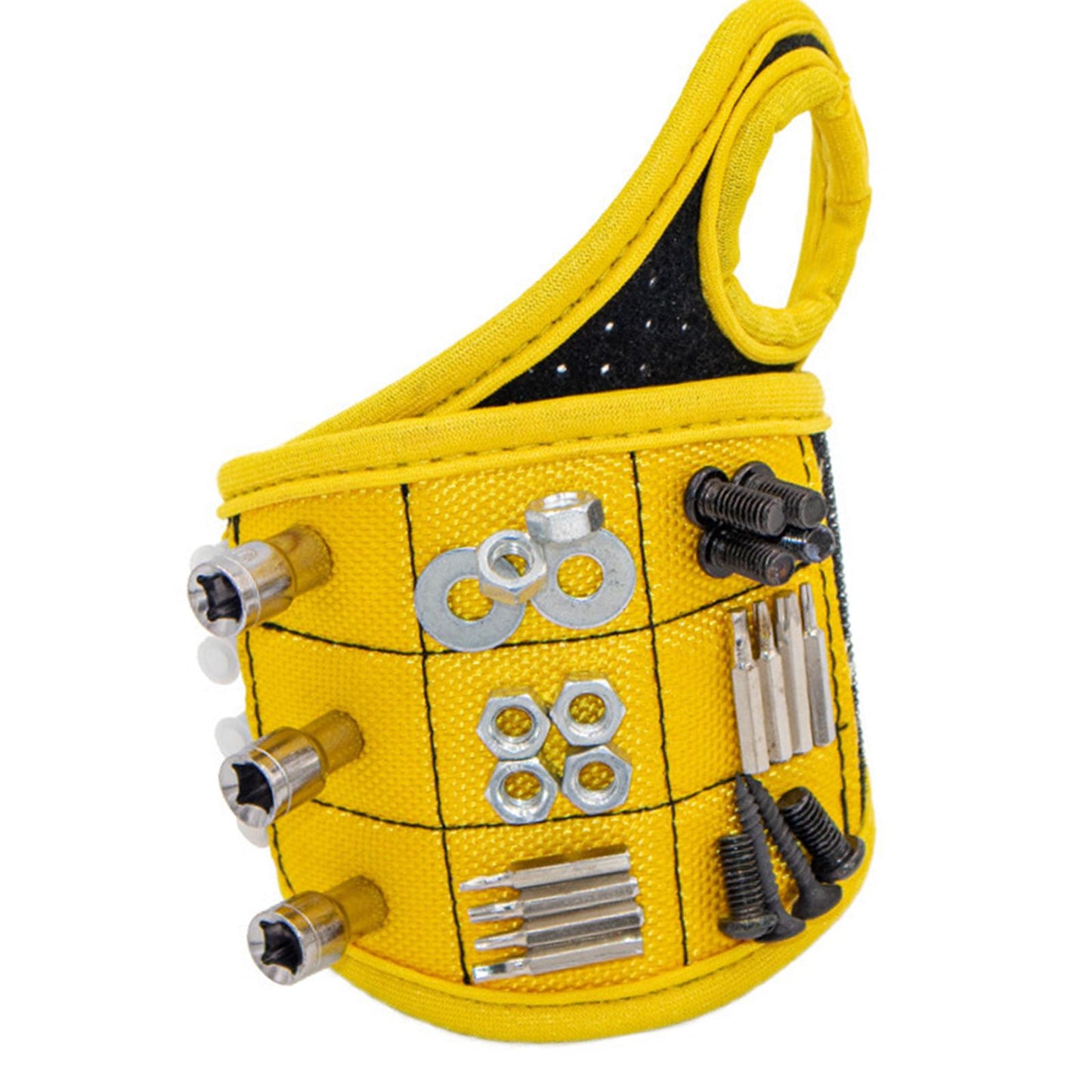 Magnetic Wristband Strong Magnets For Holding Screw Nail Bit DIY Yellow